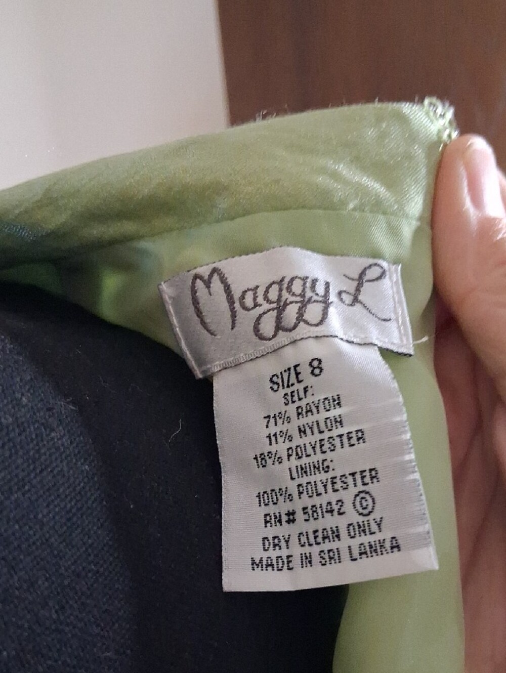 Maggy London Light Green Sleeveless Midi Dress with Self-Tie Waist - Picture 10 of 15